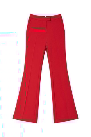Pantalon flare - Rouge