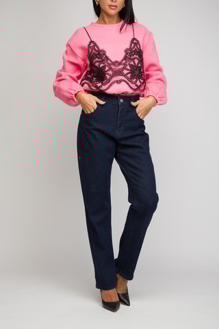 Jean taille haute - Bleu