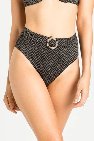 Bas de maillot taille haute - Noir