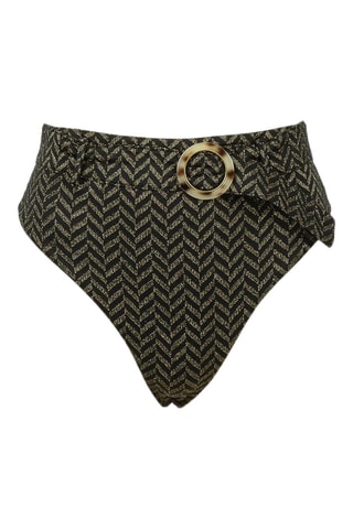 Bas de maillot taille haute - Noir