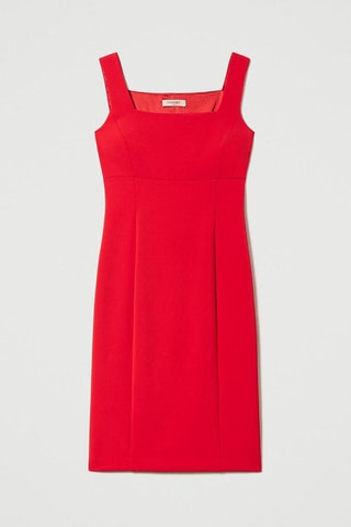 Robe fourreau - Rouge