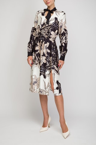 Robe patineuse - Ecru et noir