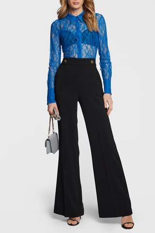 Chemisier en dentelle - Bleu