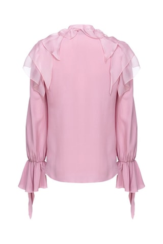 Blouse volantée - Rose