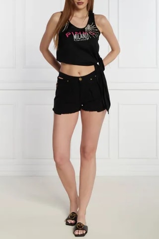 Short en jean - Noir