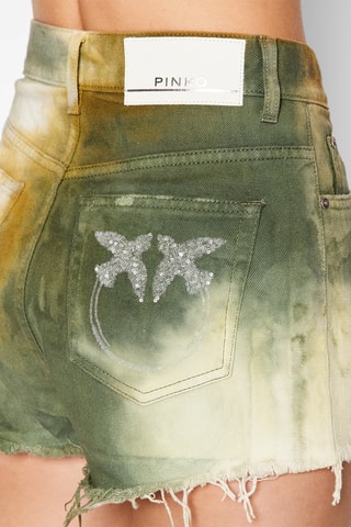 Short en jean - Vert