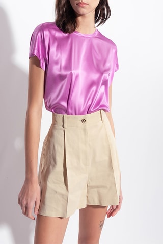 Short en lin - Beige