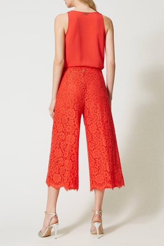 Pantacourt en dentelle - Corail