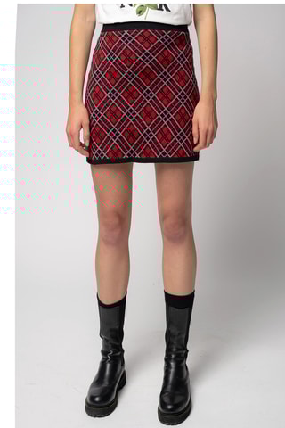 Jupe en laine - Rouge