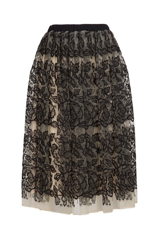 Jupe longue - Noir et nude