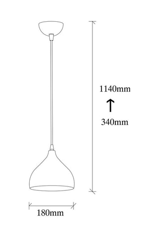 Suspension Tattoo - Doré - 40 W