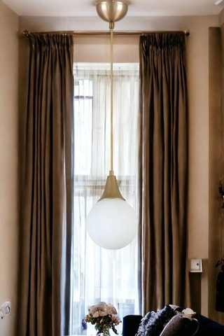 Suspension - Doré et blanc - 40 W