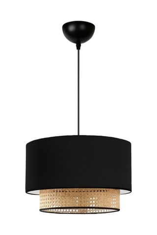 Suspension en rotin - Noir - 15 W