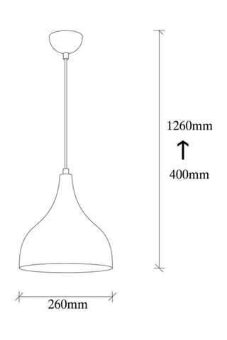 Suspension Saglam - Cuivré - 100 W
