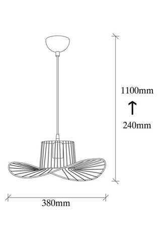 Suspension Tel - Noir - 100 W