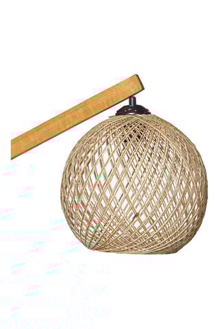 Lampadaire trépied - Marron et blanc - 60 W