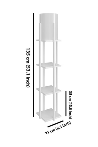 Lampadaire Nora SMK - Blanc - 60 W