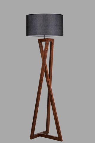 Lampadaire Viran - Blanc et doré - 60 W