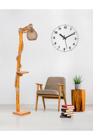 Lampadaire en bois - Naturel