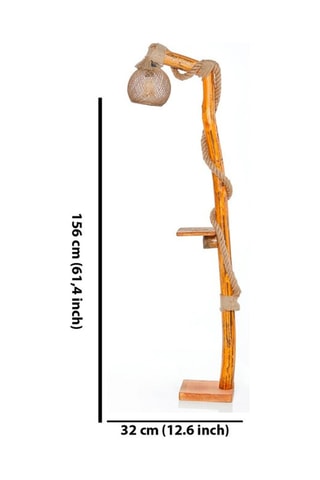 Lampadaire en bois - Naturel