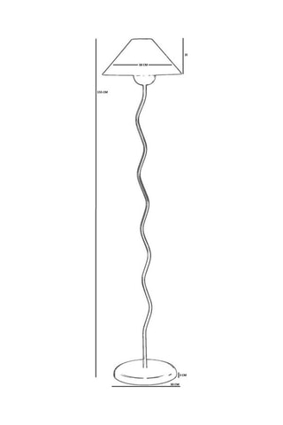 Lampadaire - Doré - 40 W