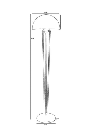 Lampadaire - Orange - 40 W