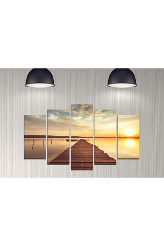 Quintyque - 2 tableaux de 20 x 40 cm - 2 tableaux de 20 x 50 cm - 1 tableau de 20 x 60 cm