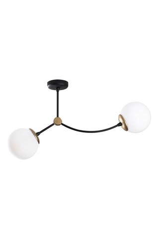 Suspension Kromozom 1011 - Blanc et noir - 2 x 40 W