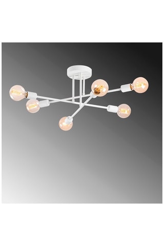 Suspension Flower - Blanc - 6 x 40 W