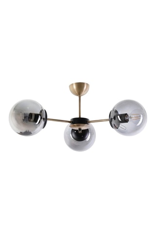 Suspension Venus - Argenté et noir - 3 x 60 W