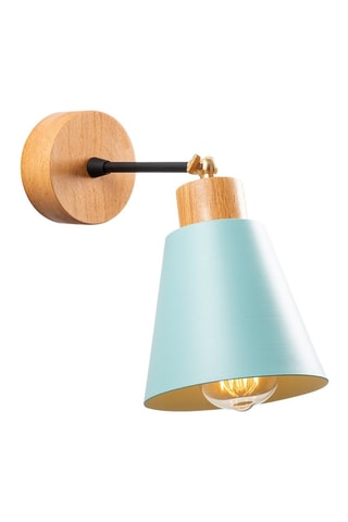 Applique murale Manavgat - Bleu et naturel - 100 W