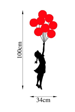 Décoration murale "Fille aux ballons volants" - Banksy