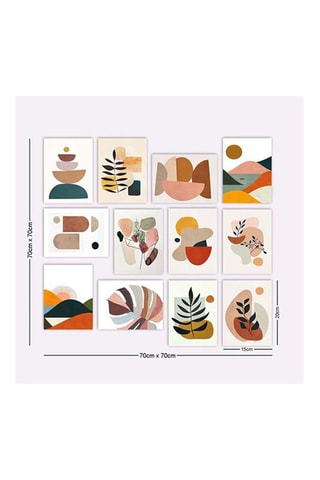 Série de 12 tableaux - 20 x 15 cm