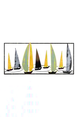 Décoration murale Yelkenli 3 - 
90 x 40 cm - Noir