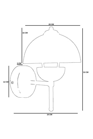 Applique murale - Noir - 40 W