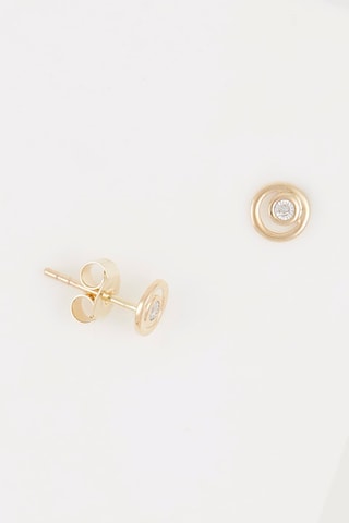 Boucles d'oreilles Simplicité 
Or jaune et diamants