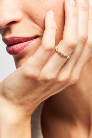 Bague Alicante - Geelgoud en Diamanten