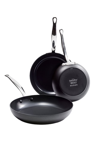 3 poêles revêtement céramique Barcelona - 20,8/24,8/28,8 cm - Greenpan