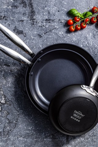 3 poêles revêtement céramique Barcelona - 20,8/24,8/28,8 cm - Greenpan