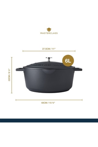 Cocotte ovale - 30 cm - 6 l - Masterclass