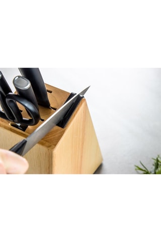 Bloc de 8 pièces en acier inoxydable et bois - Kitchenaid