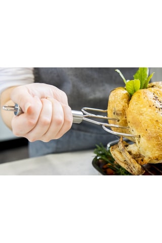 2 fourchettes à viandes en acier inoxydable - 24 cm - Masterclass
