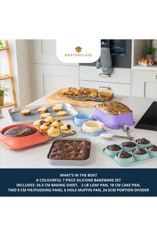 Coffret de pâtisserie en silicone - 7 pièces - Masterclass