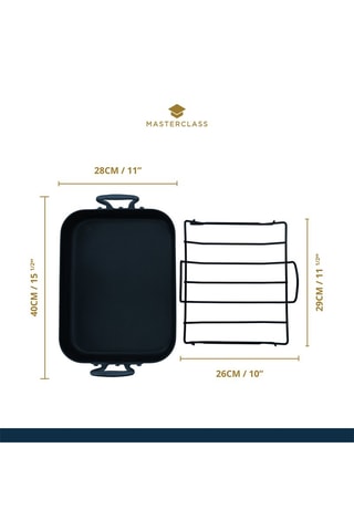 Plat à rôtir - 36 x 27 x 7,5 cm - Masterclass