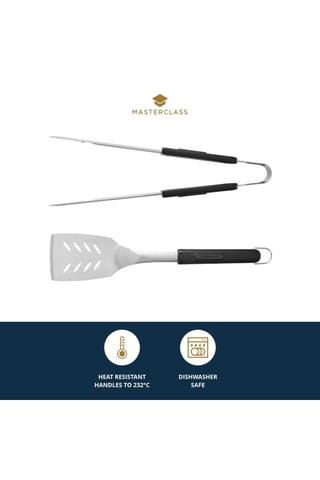 Pince et tournebroche en acier inoxydable - Masterclass