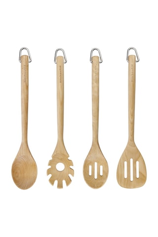 4 ustensiles en bois de bouleau - Kitchenaid