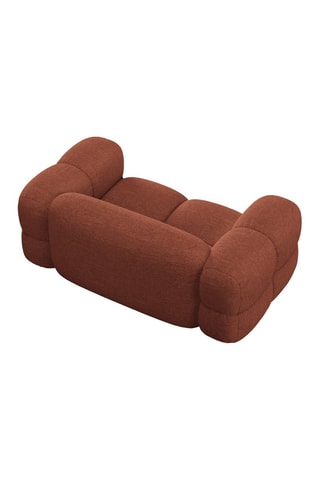 Canapé Loretto - Corail - 2 places - En tissu structurel