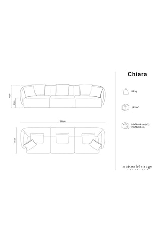 Canapé Chiara 
Bleu marine