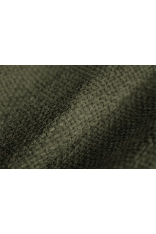 Canapé d’angle droit panoramique modulaire Chiara - Vert chiné - 8 places - En tissu chenille