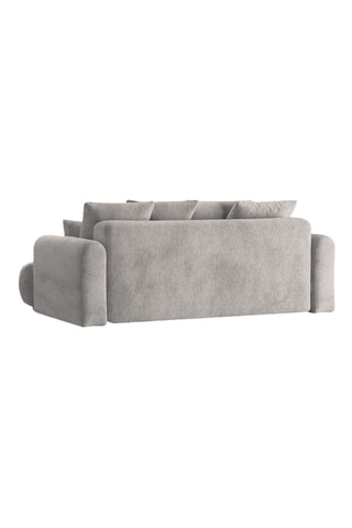 Canapé convertible Maria - Gris clair - 3 places - En tissu structurel